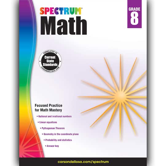 Spectrum&#xAE; Math Workbook, Grade 8